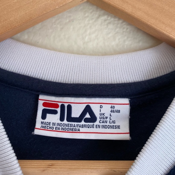 Size L FILA Velour Crop Top - Picture 4 of 6
